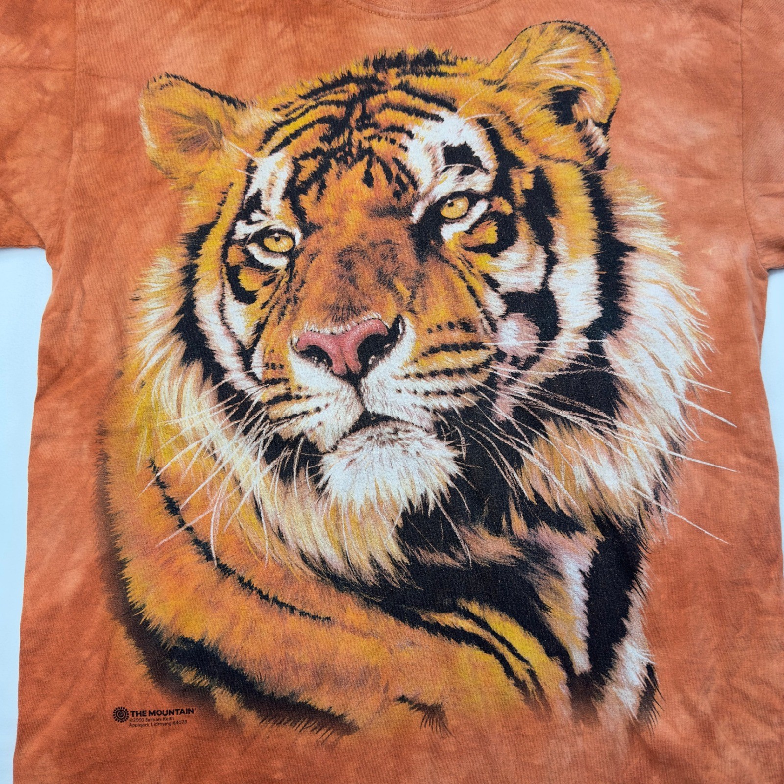 Vtg The Mountain Shirt Men's Medium 2000 Barbara Keith Orange Tie Dye Tiger King gallery