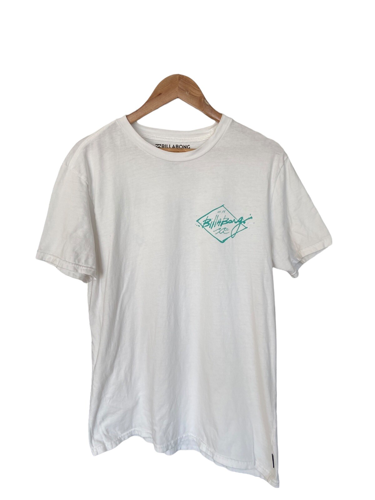 Billabong The Core Tee Shirt White 100% Cotton Mens Size L EUC gallery
