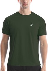 Men’s Short Sleeve Rash Guard UPF 50+ Sun Protection Quick Dry Lightweight Swim