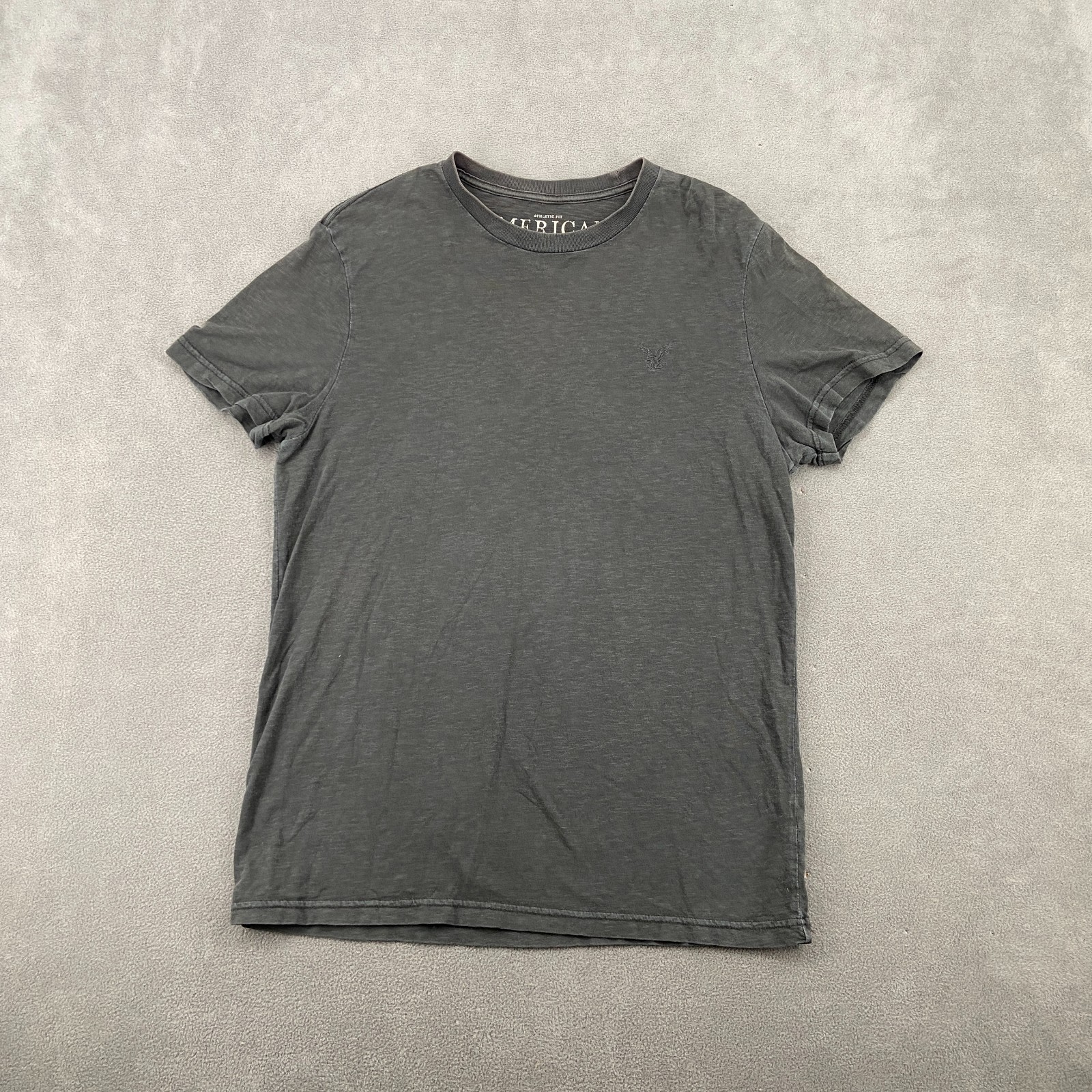 American Eagle Outfitters T Shirt Mens Large Gray Space Dye Cotton Athletic Fit