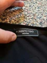 Roberto Vino men’s medium black short sleeve skull goth emo