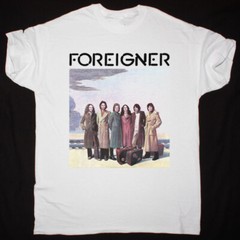 Rare FOREIGNER 1977 band White Unisex All size Shirt D097