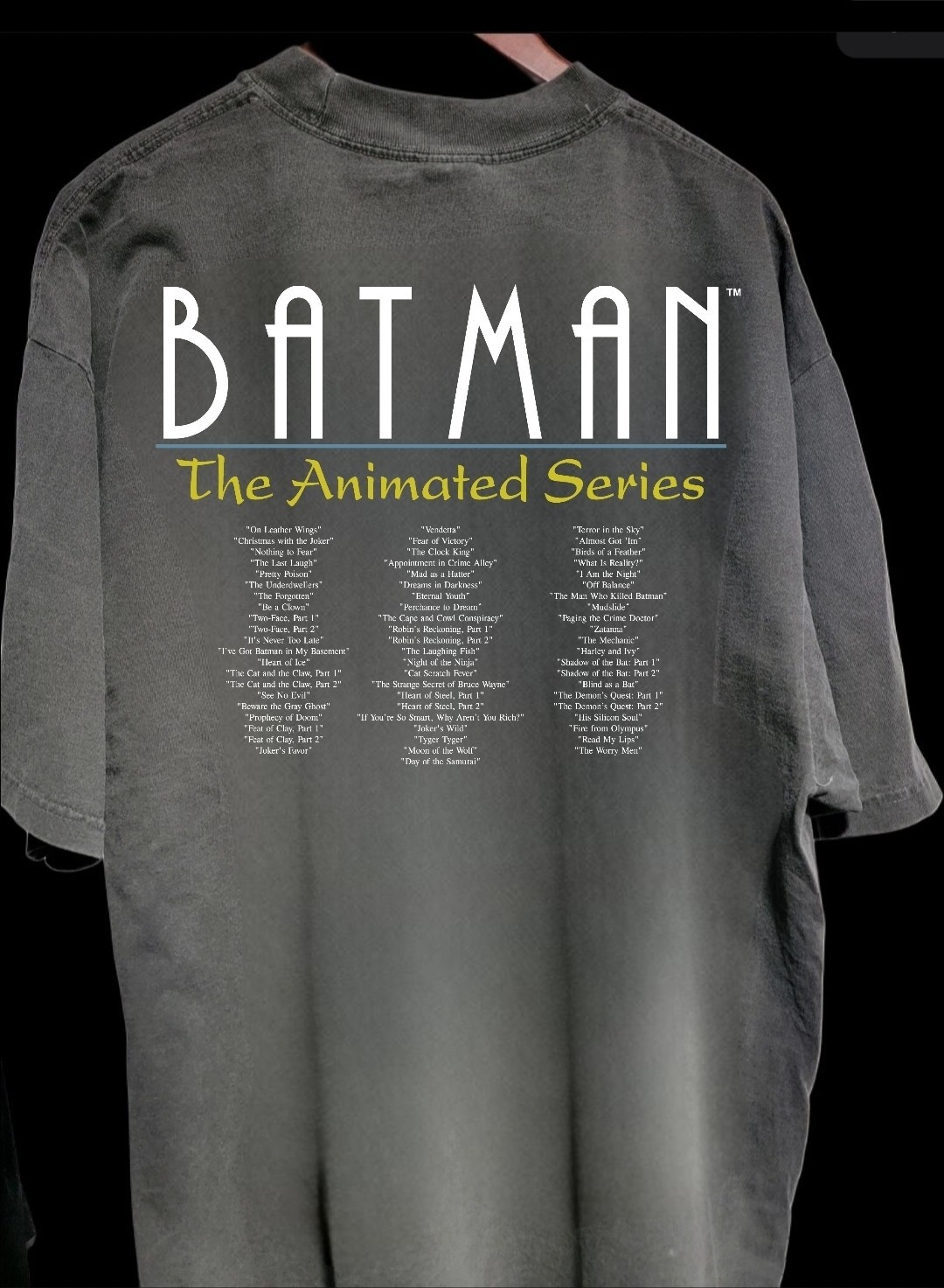 Batman Animated Series ON A SHAKA HEAVYWEIGHT GARMET DYED T SHIRT "MODERN" gallery