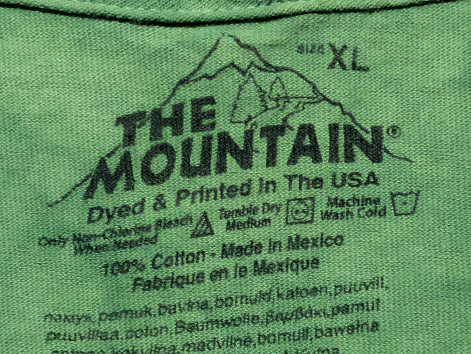 The Mountain Mens T-shirt Green Find 13 Pandas Retired Logo XL #5445 gallery