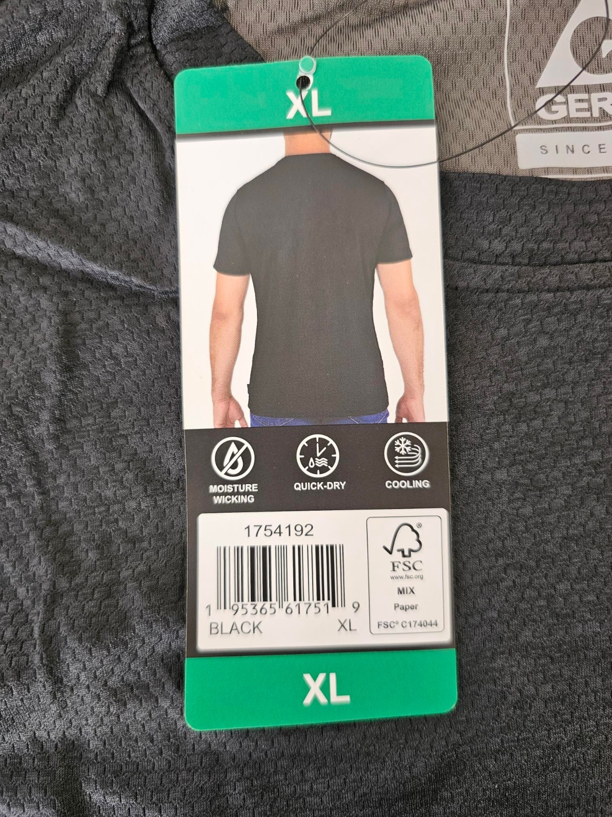 XL / X-LARGE - BLACK - Gerry Men's Lightweight Cool Knit Active Gym Tee Shirt gallery