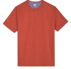 Lands’ End Men’s Short Sleeve Tee, Color Red, Size Medium, Classic Fit, Stretch.