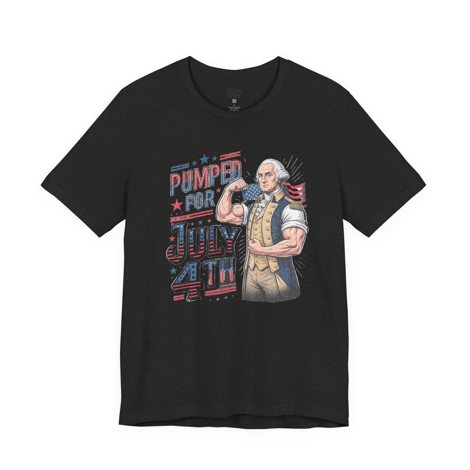 Pumped for July 4th George Washington Tee | Patriotic Independence Day Shirt