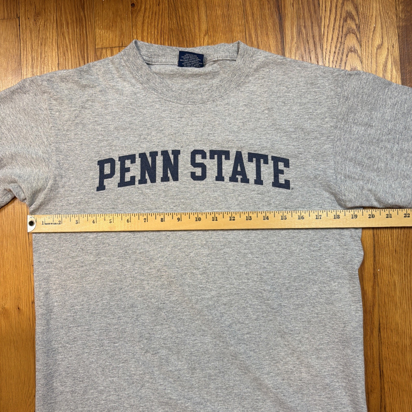 Vintage 90s Yikes Graphic T Mens M Gray Penn State University Cotton Blend gallery