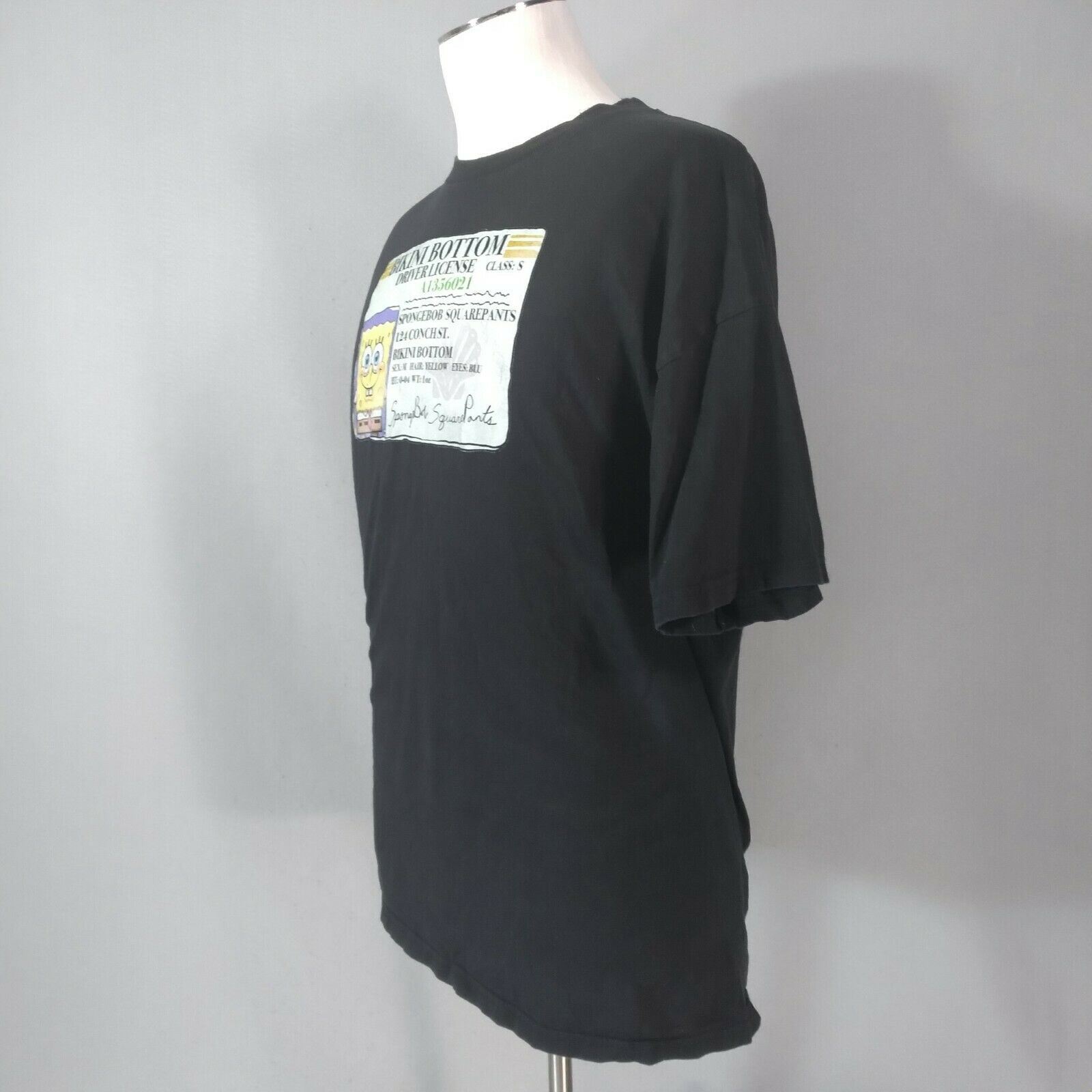 Nickelodeon SpongeBob Square Pants Shirt adult men's 2XL XXL black Cotton gallery