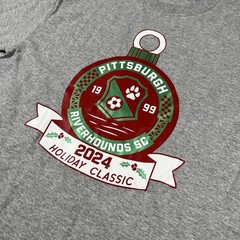 Pittsburgh Riverhounds SC 2024 Holiday Classic Crewneck T Shirt Gray Men’s S NEW