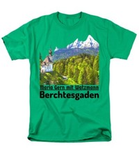 Maria Gern mit Watzmann Bavaria Alps Germany Souvenir New Premium T-shirt S-4XL