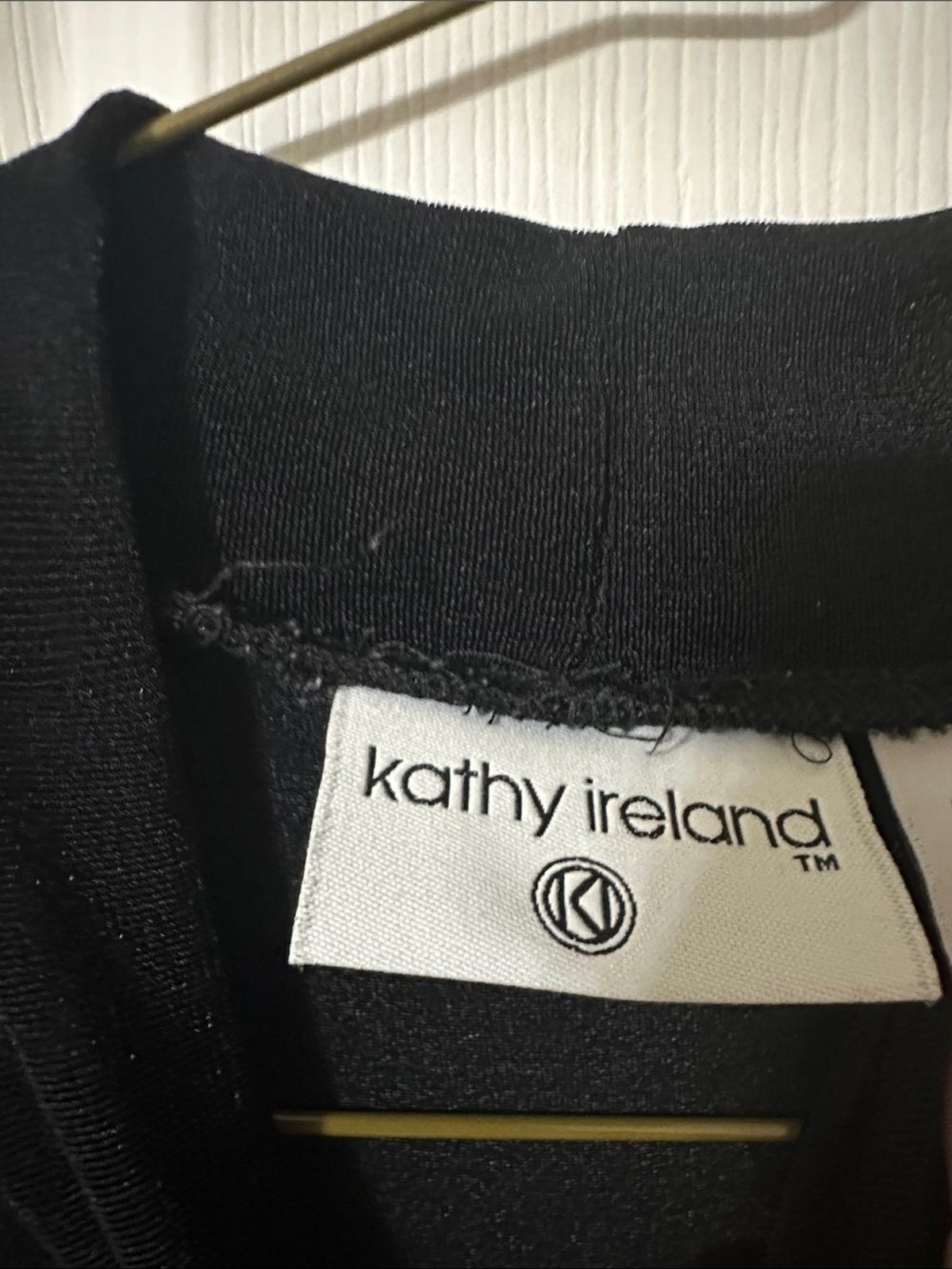 kathy ireland Black Short-Sleeve Mock Neck Tee gallery