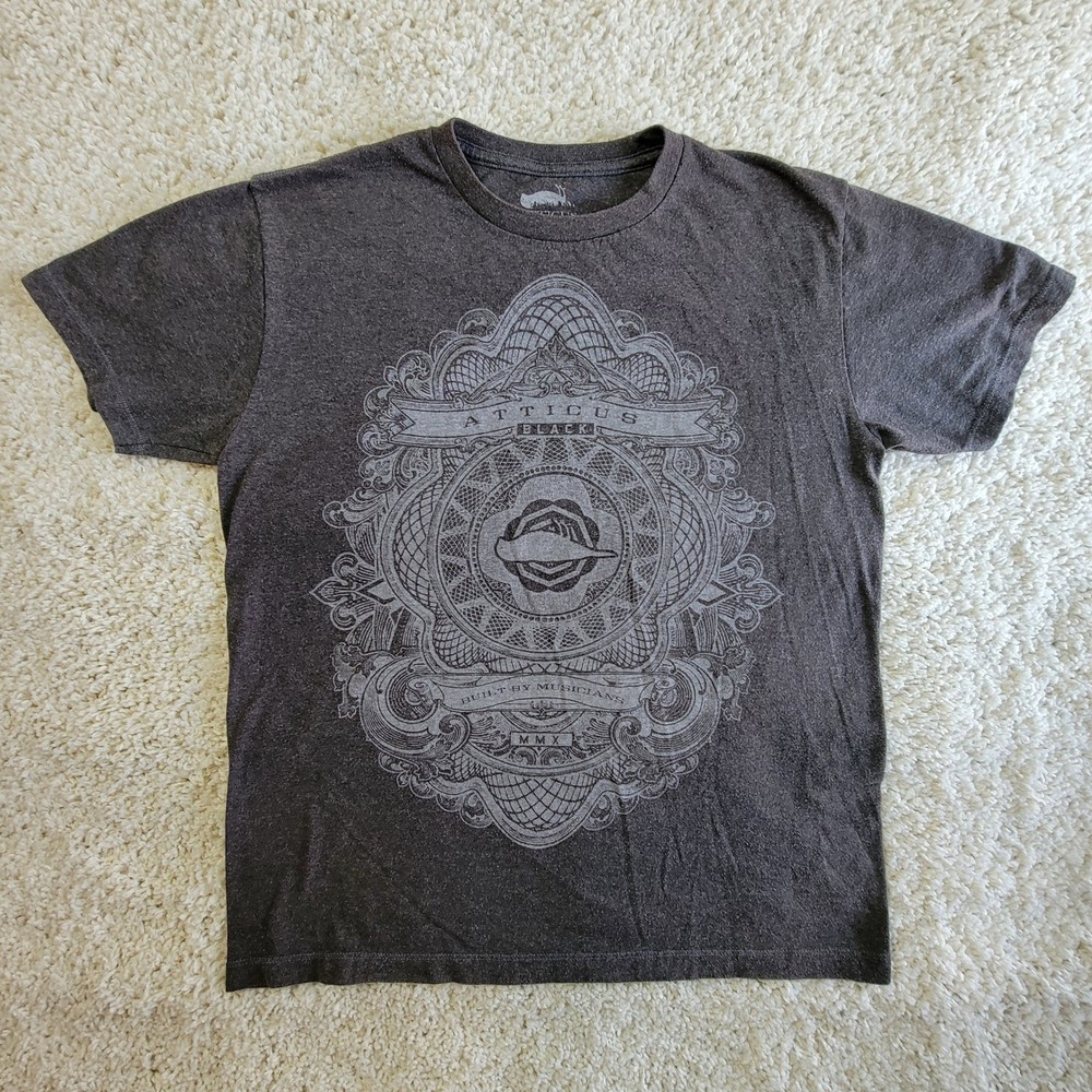 Atticus Black Built By Musicians Graphic T Shirt Men Large