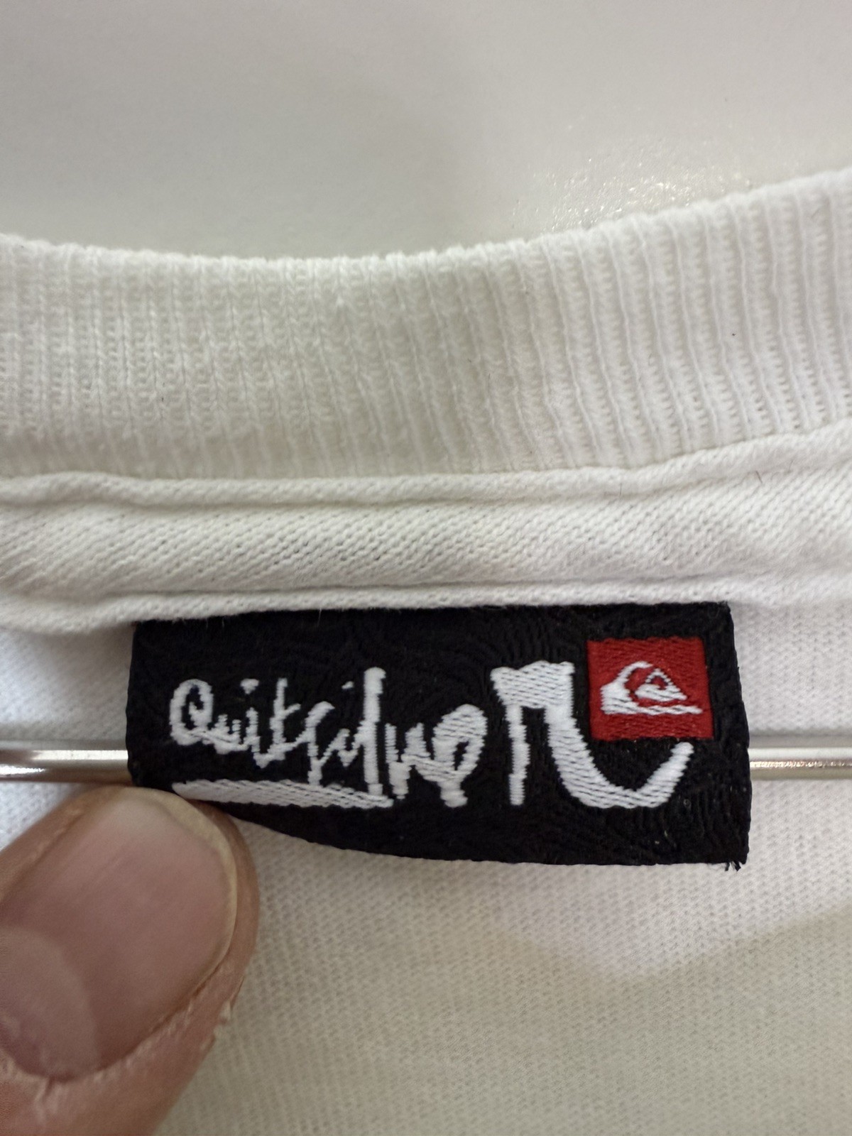 Men's Quicksilver Wave Logo White T-Shirt 2XL Short Sleeve "Older" surf style gallery