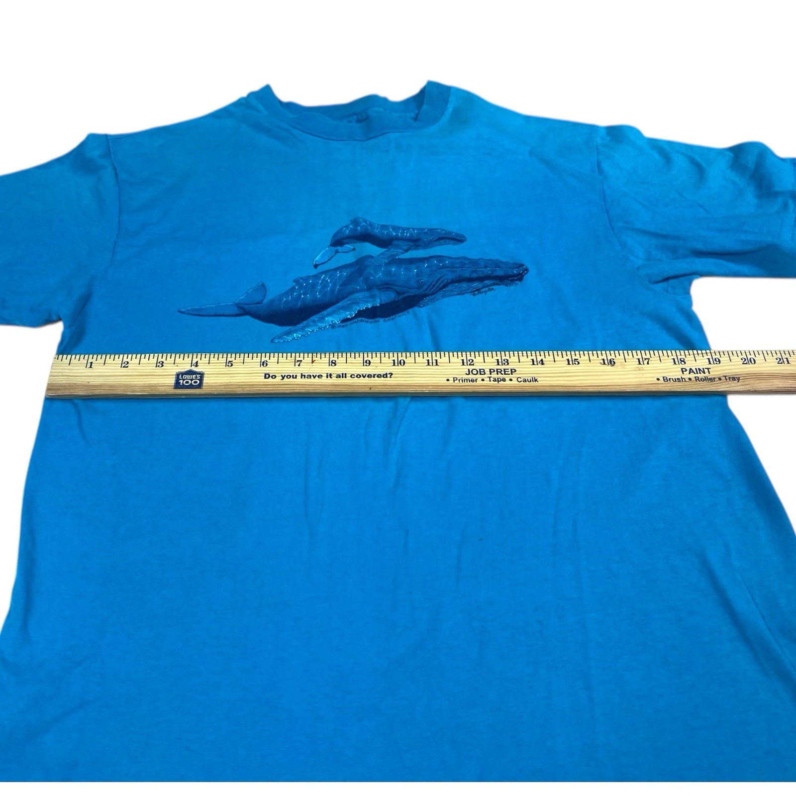 Vintage 80s Beluga Whale T-Shirt Mens XL Ocean Sea Life Animal Tee Single Stitch gallery