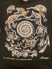 Vintage Churinga Australia Art Nature T Shirt Sz 2XL Fits XL (23in W x 29in L)