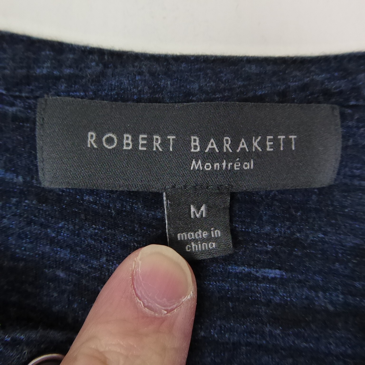 Robert Barakett Shirt Mens SZ M Henley Long Sleeve Classic Casual Preppy Modern gallery