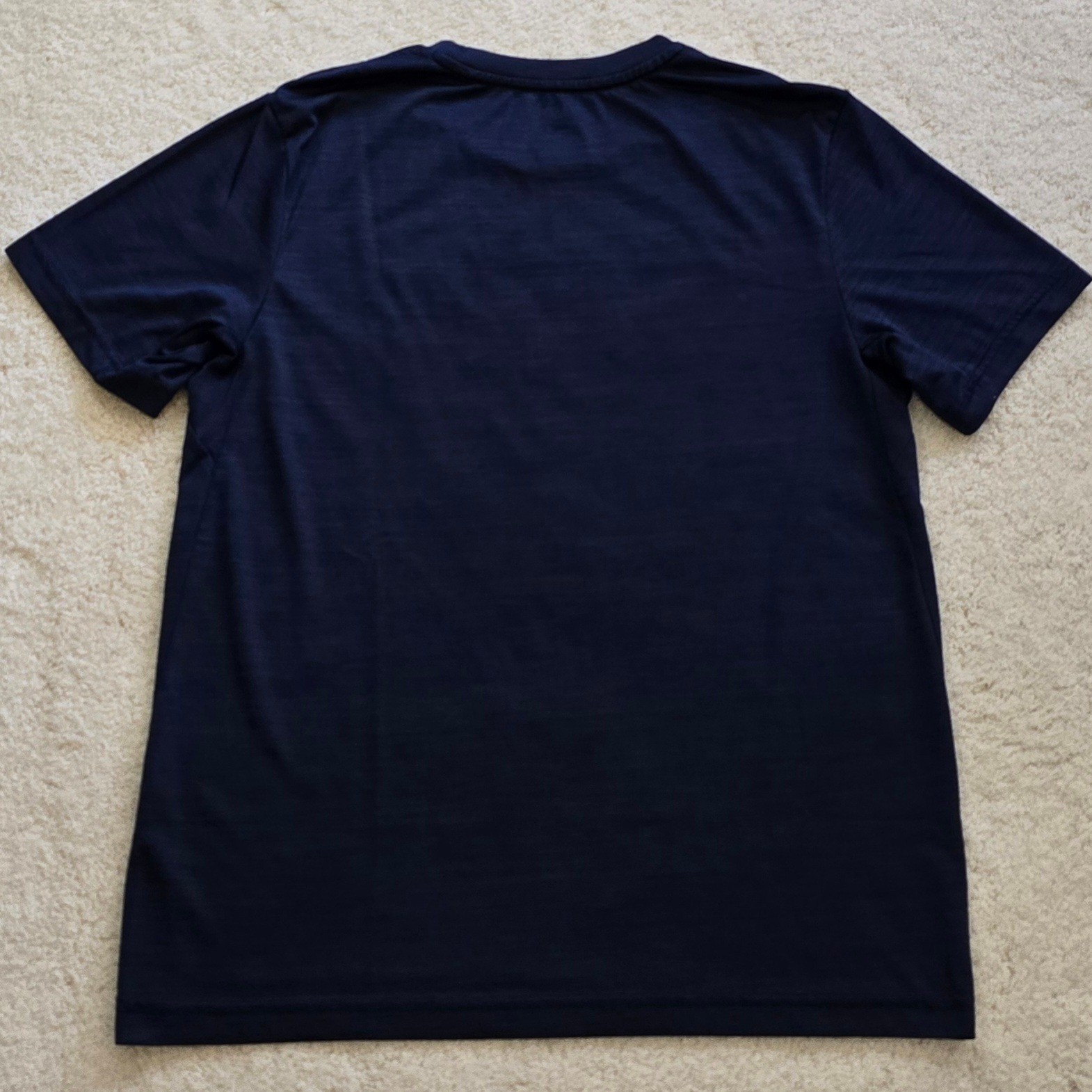 Tek Gear Dry Tek Performance Wicking Tee Men's Medium Heathered Navy gallery