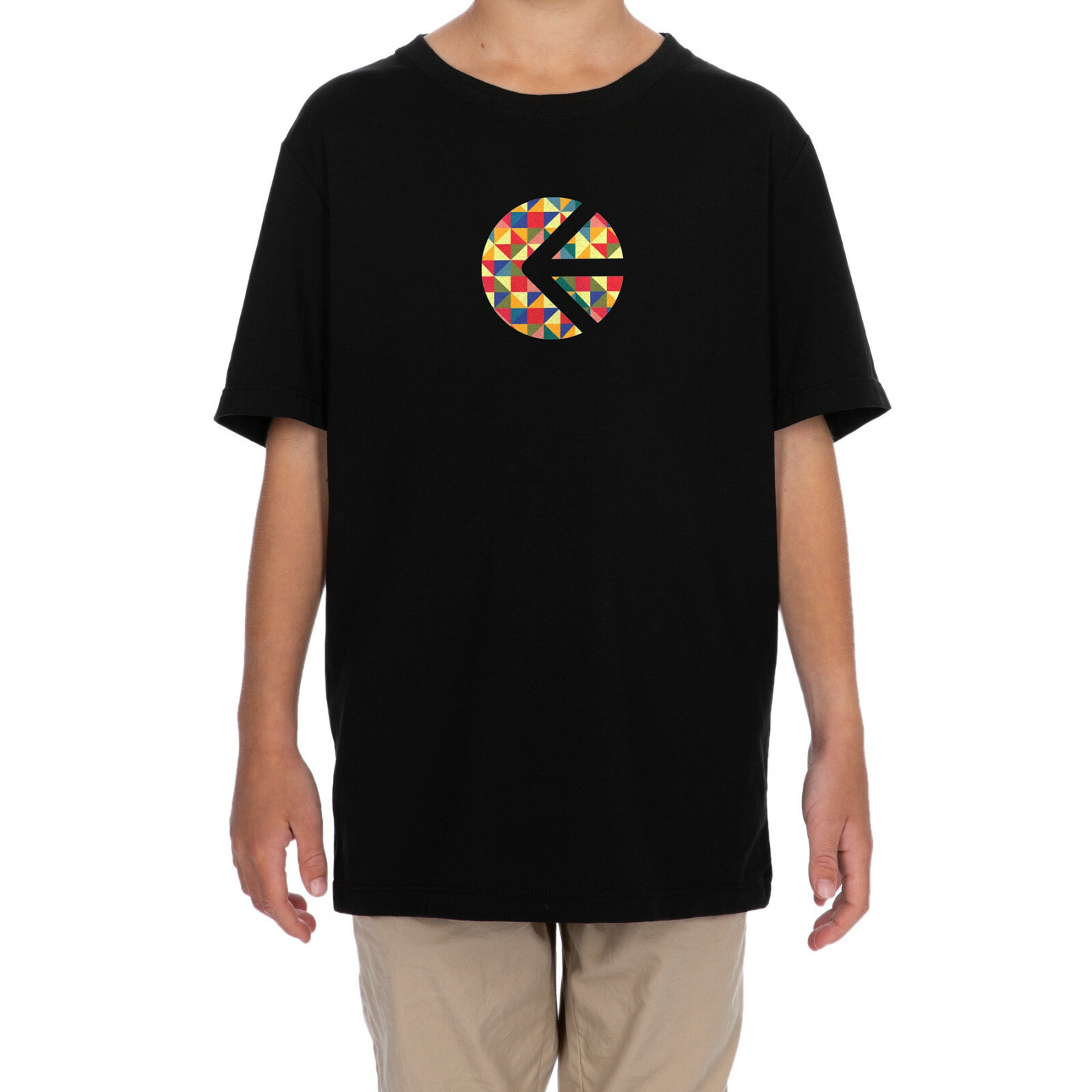 Ethika Prism Logo T-shirt - Classic Fit - Long Length Black Tee - Size Small gallery
