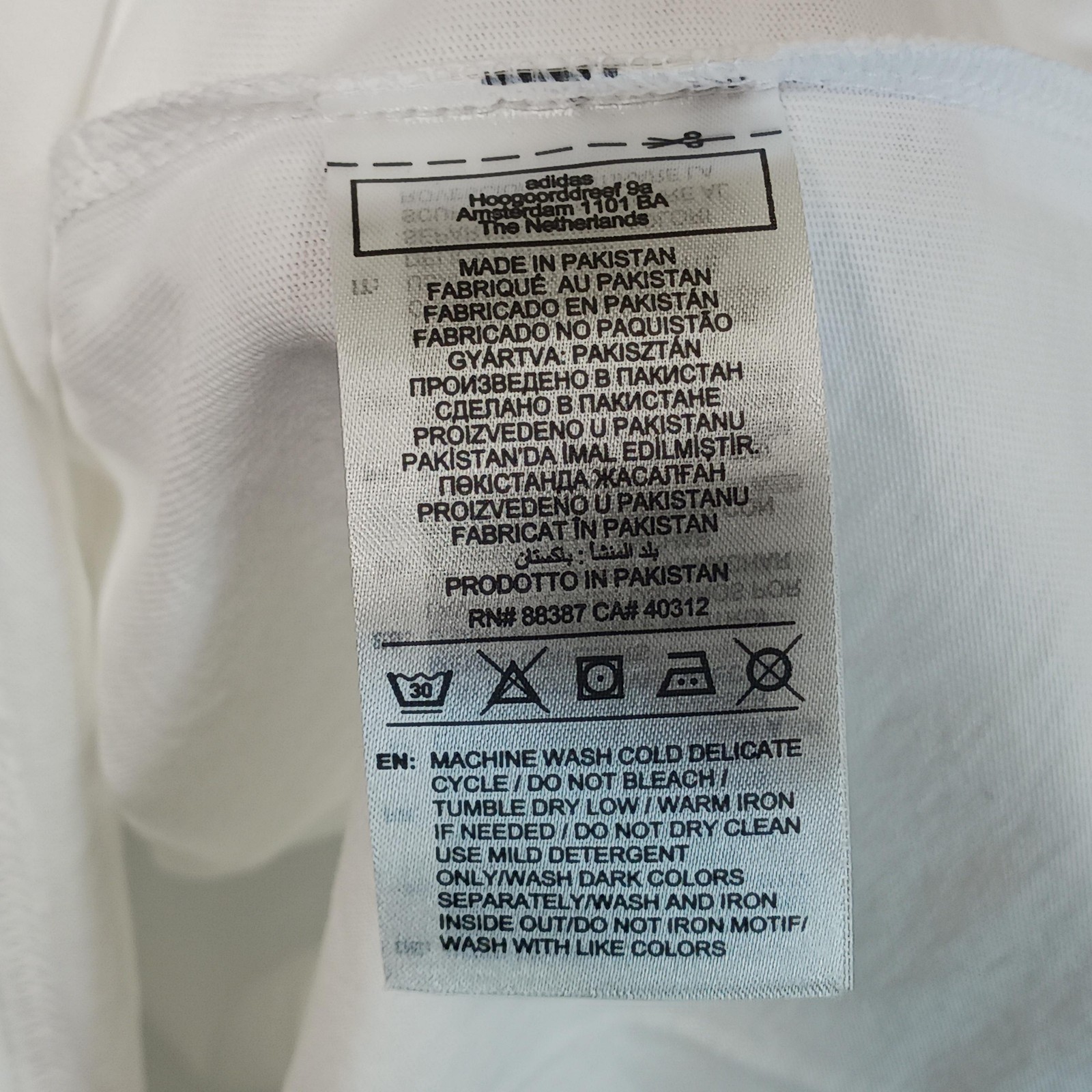 Adidas Shirt Mens XL White 3-Stripes Trefoil Originals Crew Neck Casual T-Shirt gallery