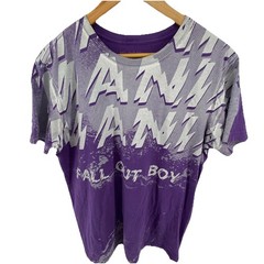 Fall Out Boy T shirt Men’s Large Purple Wave Grunge Hippie Retro Rocker Concert