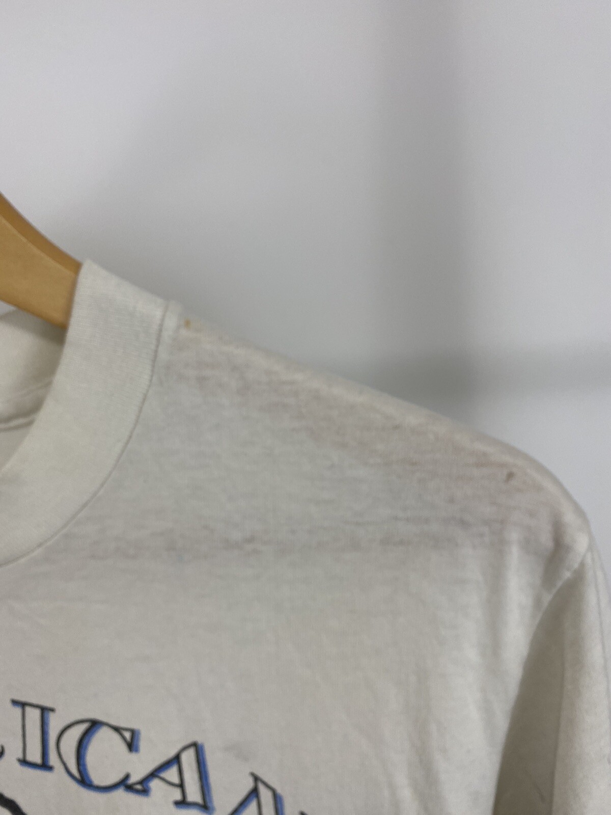 VTG 80s Slazenger American Athlete Runner Marathon Burn Out Paper Thin T-Shirt M gallery