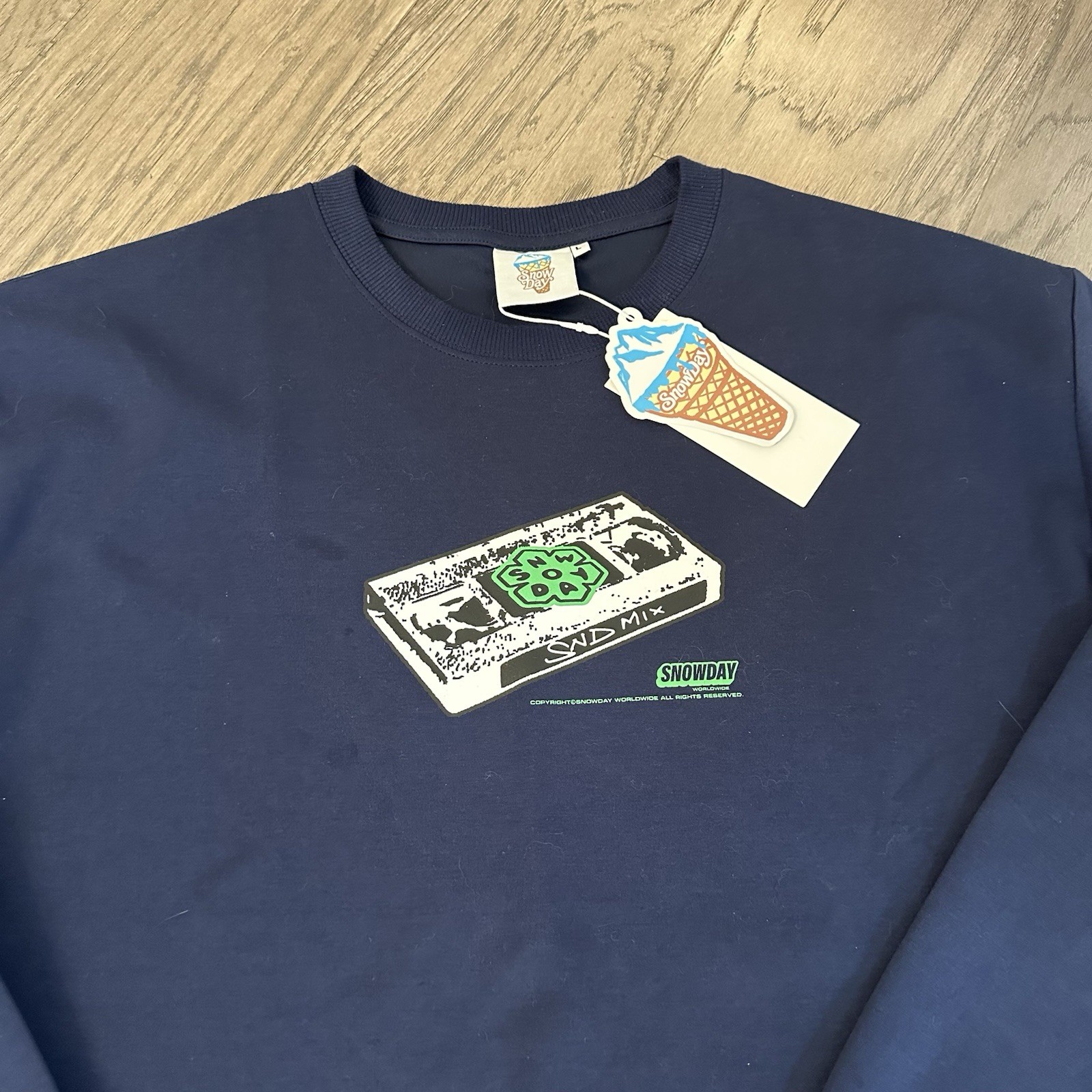 Snowday Blue Sweatshirt - Brand New With Tags - Sz L - Long Sleeve $60 Tag gallery