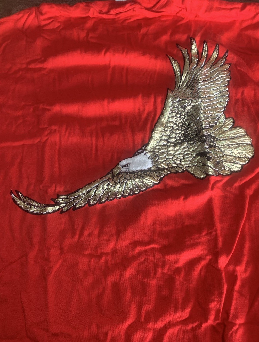 Vintage Winston Cigarettes T Shirt Men's XL Gold Eagle USA American Born 90s NIB gallery