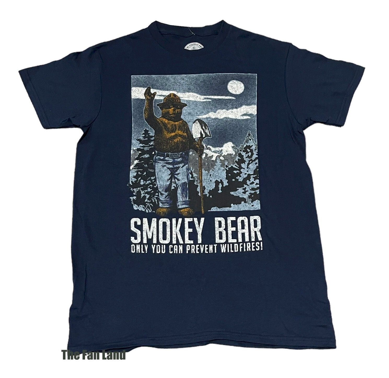 New Smokey The Bear Prevent Forest Wildfire Classic Navy Logo Mens T-Shirt gallery