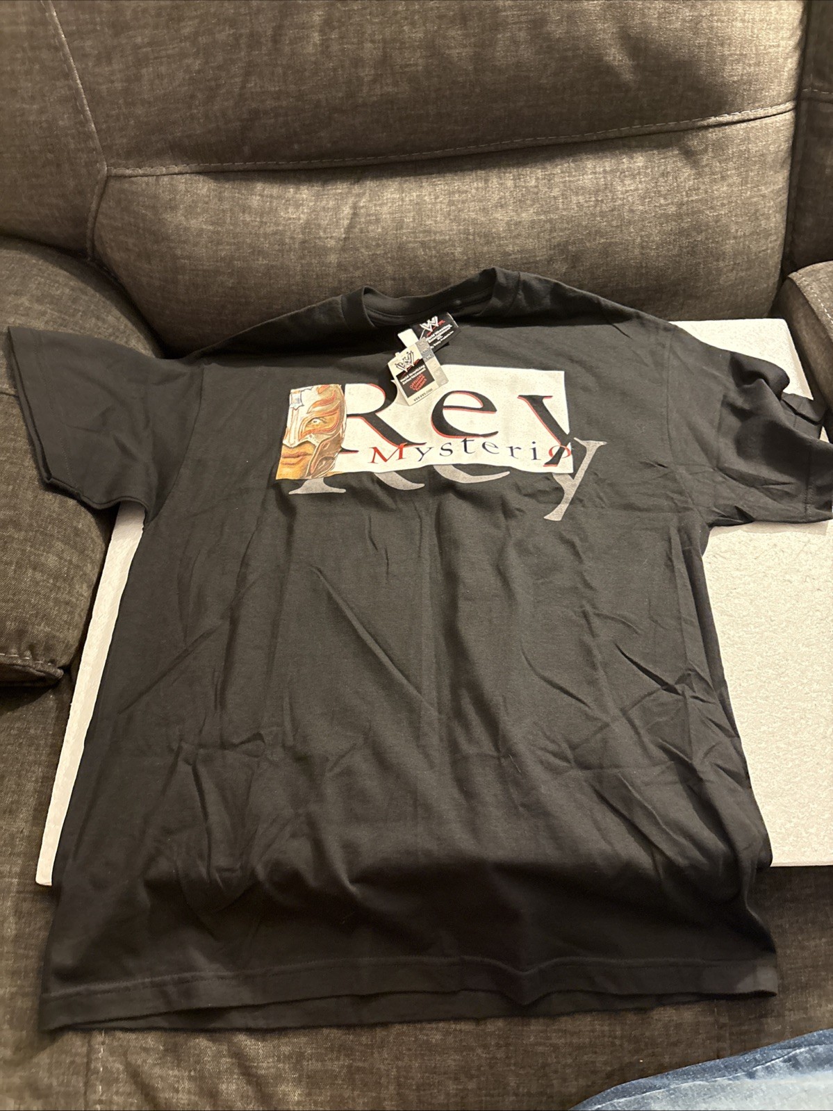 WWE Vintage Rey Mysterio Many Faces Shirt 2002 New With Tags Size XL gallery