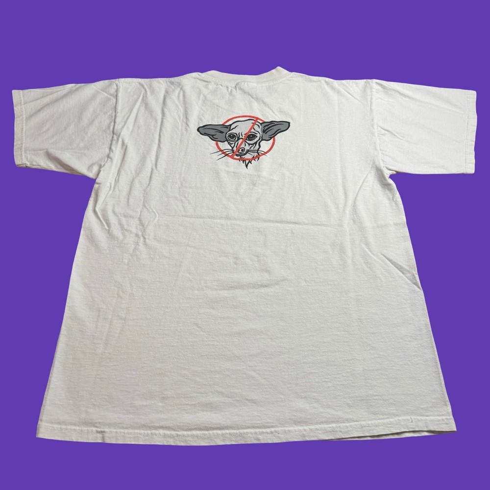 Taco Johns Mens Large Graphic Restaurant Promo Anti Taco Bell T Shirt Y2K Vtg