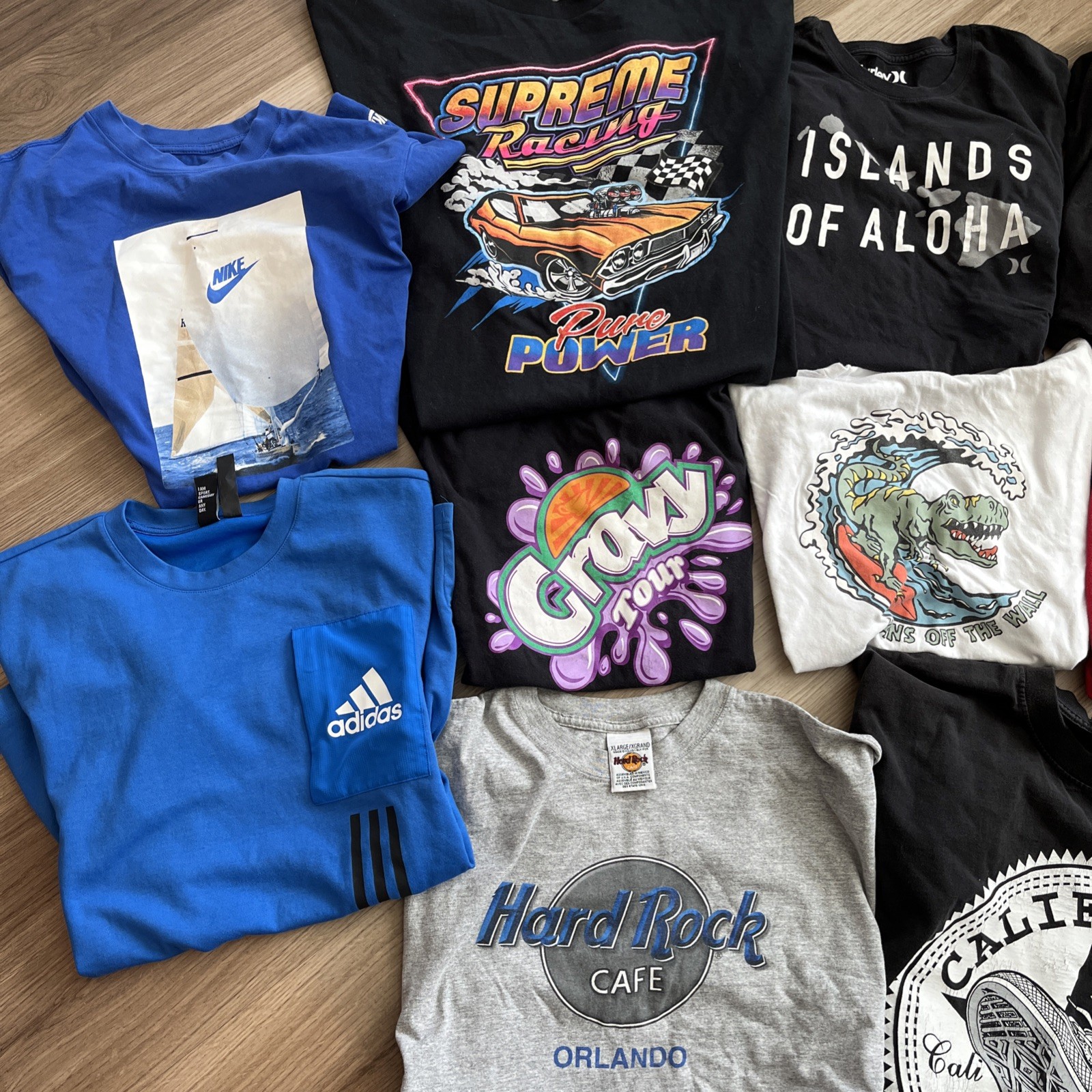 Lot Of 10 Y2K Skate Band Music Streetwear T Shirt Lot Graphic Print Multi Color gallery