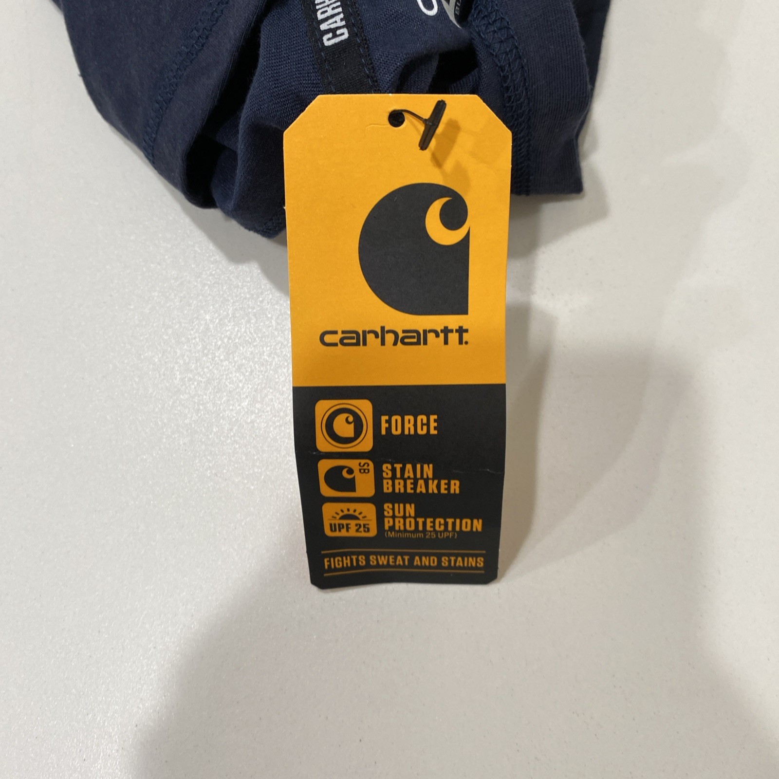 CARHARTT MEN'S FORCE RELAXED FIT MIDWEIGHT LONG SLEEVE LOGO GRAPHIC SIZE L gallery