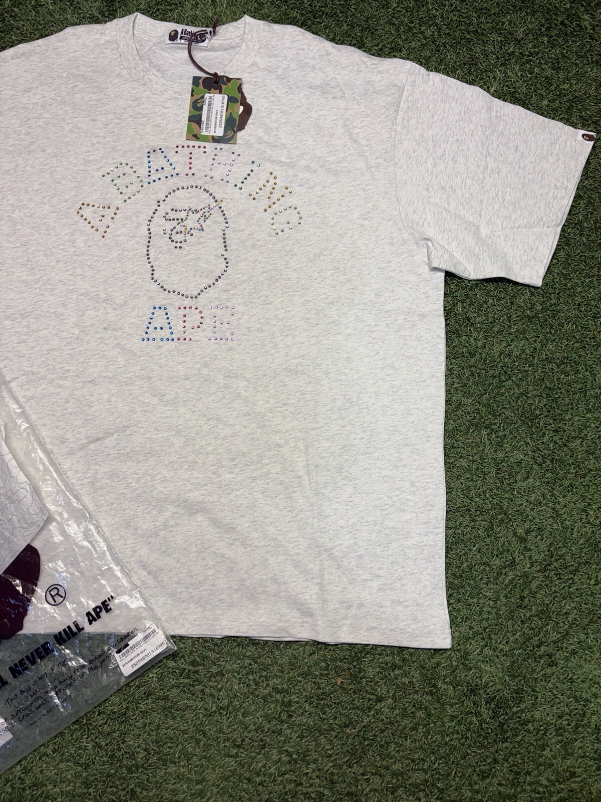 A Bathing Ape Rhinestone Collage Relaxed Fit Tee Size 3xl gallery