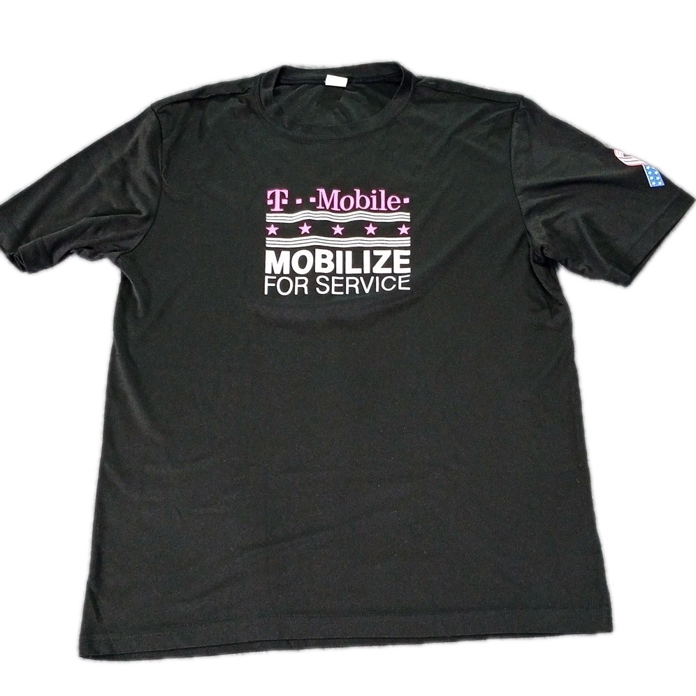 T-Mobile Sport-Tek PosiCharge Competitor Tee Shirt Men's Medium Black Mobilize gallery