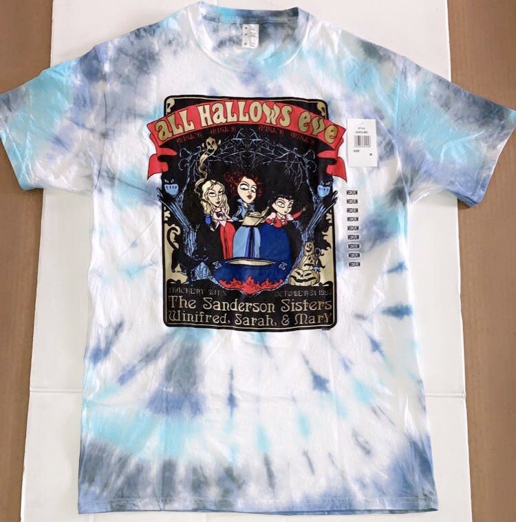 Sanderson Sisters Hocus Pocus™ graphic tee size medium “All Hallows Eve” t-shirt