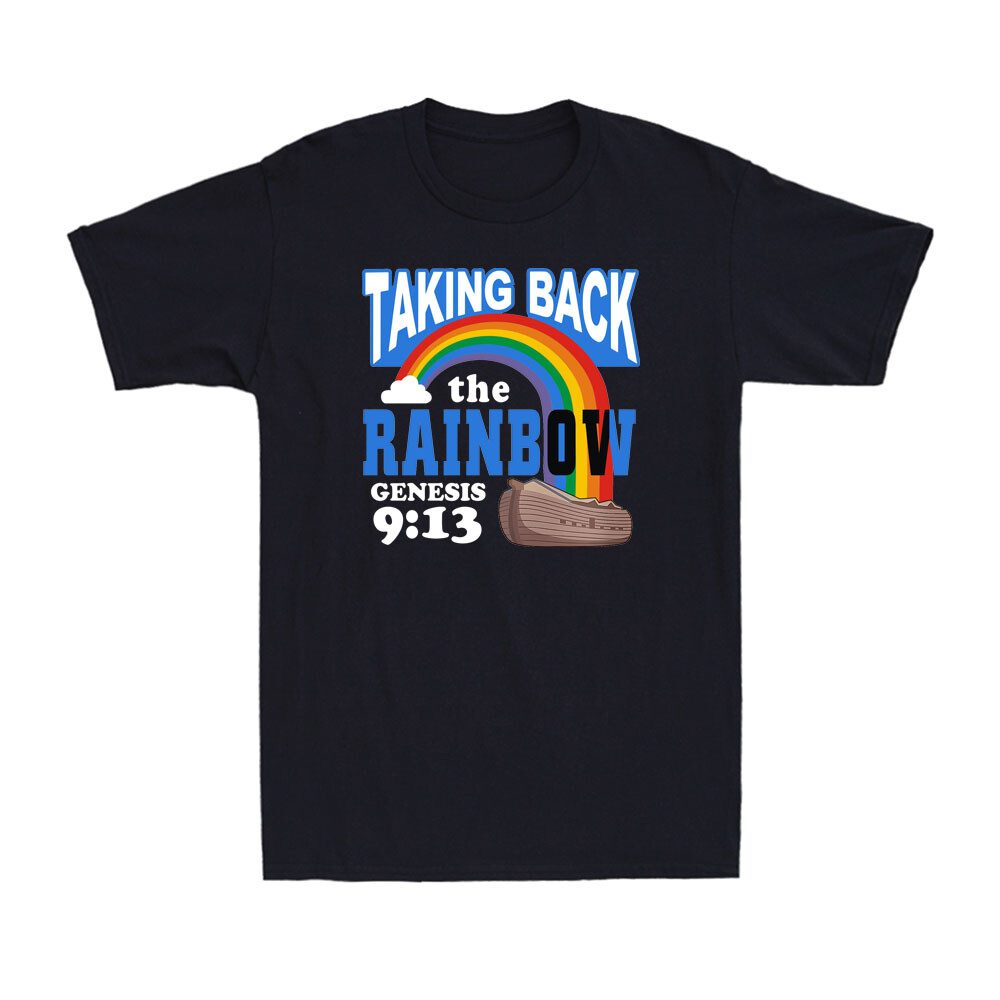 Taking Back The Rainbow Genesis 9:13 Noah’s Ark Vintage Men’s T-Shirt T-shirt