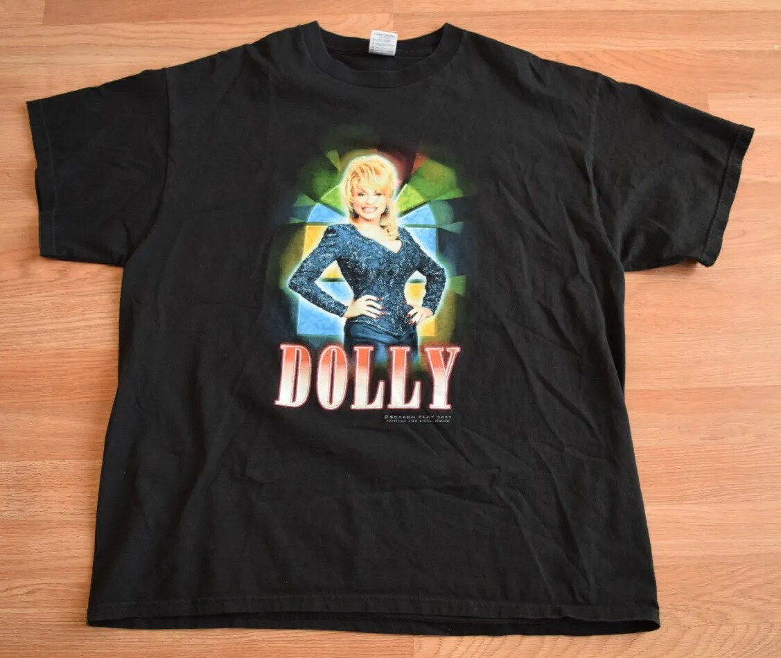 Vintage 2002 Dolly Parton Dollywood Tour Shirt Tee XL Country Willie Nelson Y2K