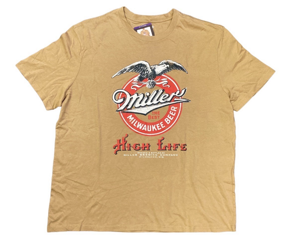 Licensed Men’s Beverage Comfortable Lightweight Tagless Short Sleeve Graphic Tee