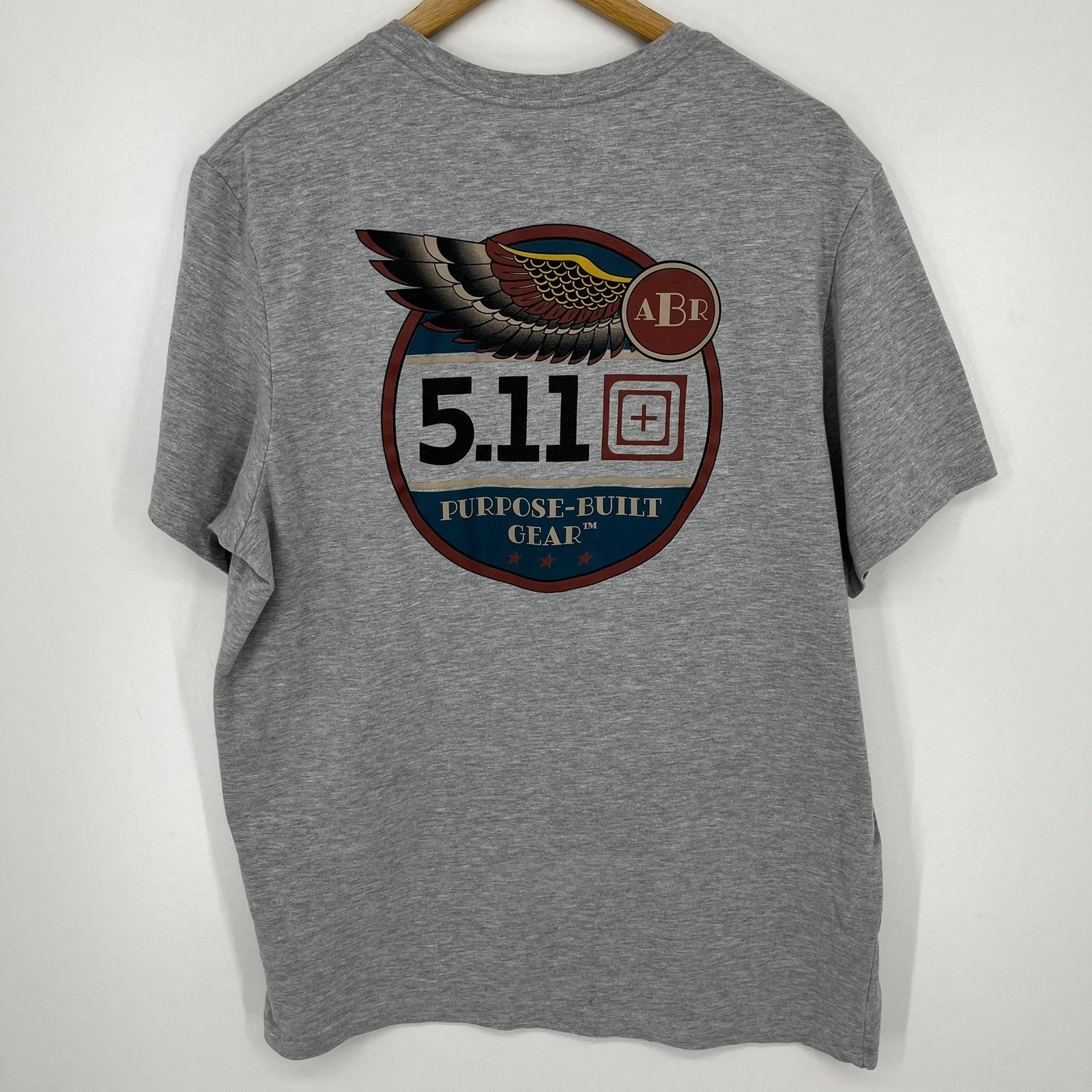 5.11 Tactical Mens XL Gray Purpose Built Gear Graphic T-Shirt Short Sleeve gallery