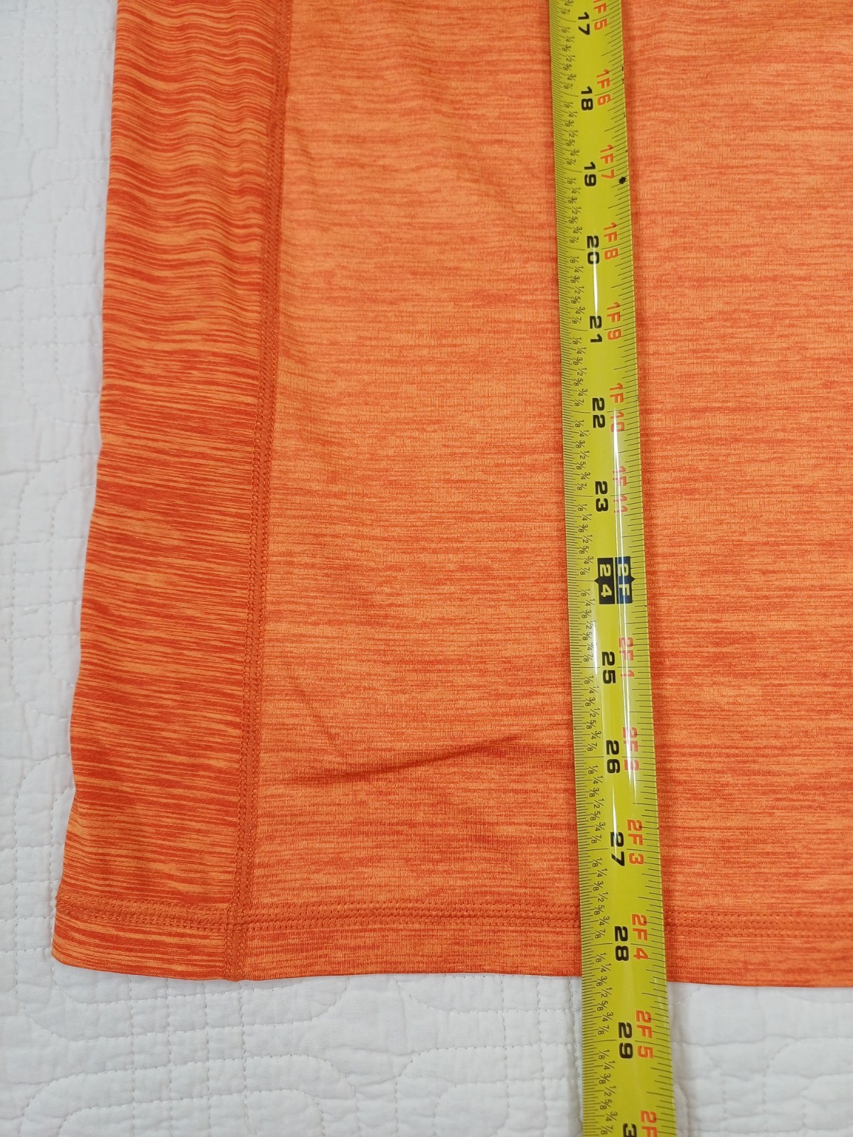 Tommy Bahama Shirt Men Medium Orange IslandZone Crew Neck UPF30 Lightweight Perf gallery