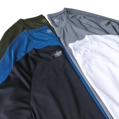 HovSiyla 5 Pack Running Shirts Men Large, 5 Pack(black/Gray/Blue/White/Green)