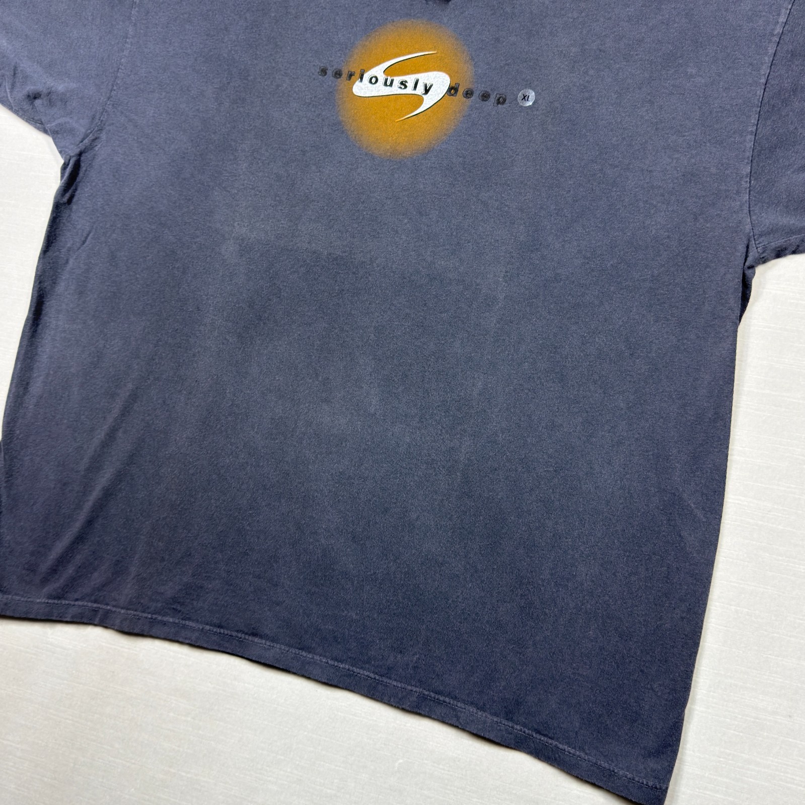 Vintage SDI Shirt Men XL Navy Blue Sun Valley Seriously Deep Ski 90s READ gallery