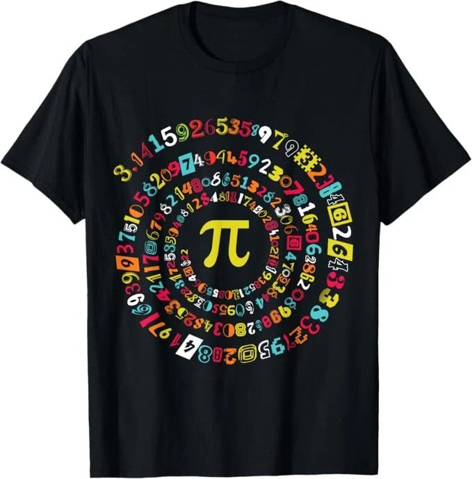 Funny Pi Day Spiral Pi Math T-Shirt gallery