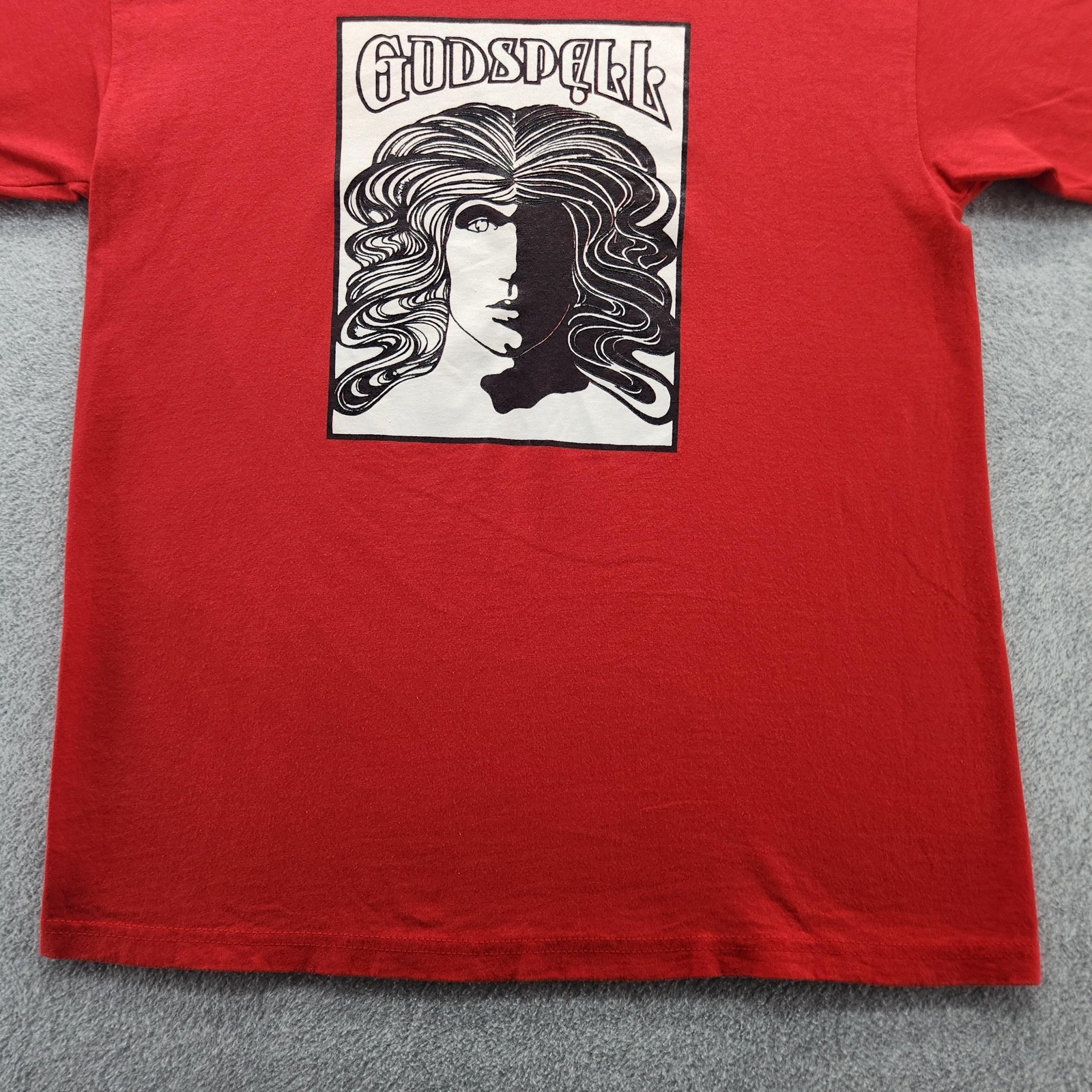 Vintage Hanes Shirt Mens Medium Red Godspell Graphic Tee 2002 Lutheran Players gallery