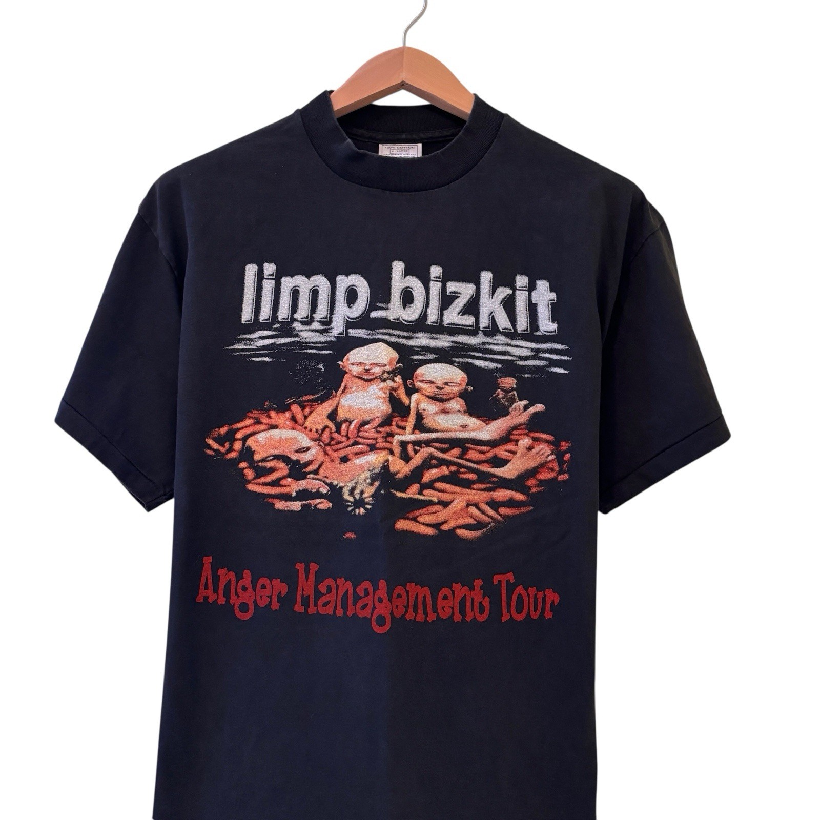 Limp Bizkit Anger Management Tour Eminem Papa Roach Tour T-Shirt Reprint XL gallery