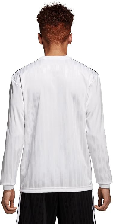 adidas Long Sleeve Jersey Men's White T-Shirt Casual Tee gallery