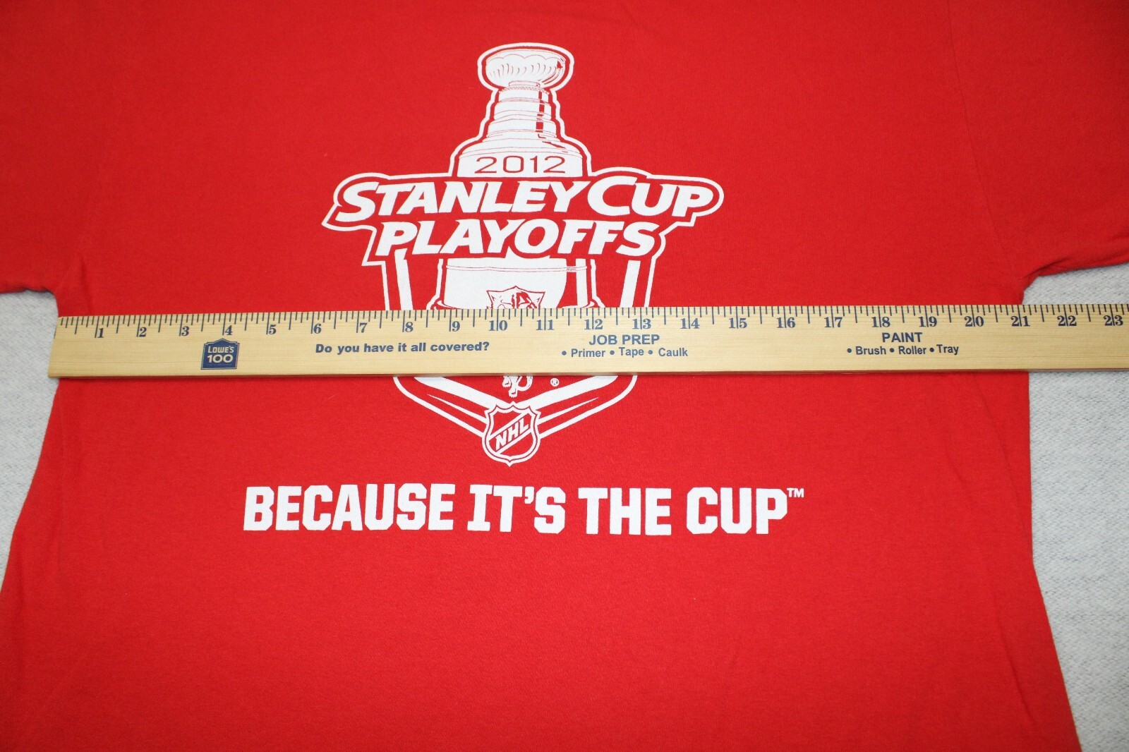 2012 Stanley Cup Playoffs Mens Large NHL Hockey Shirt Red White Graphic Tee gallery