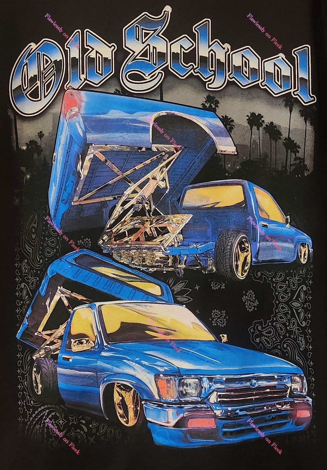 Old School Lowrider Truck T-Shirt gallery
