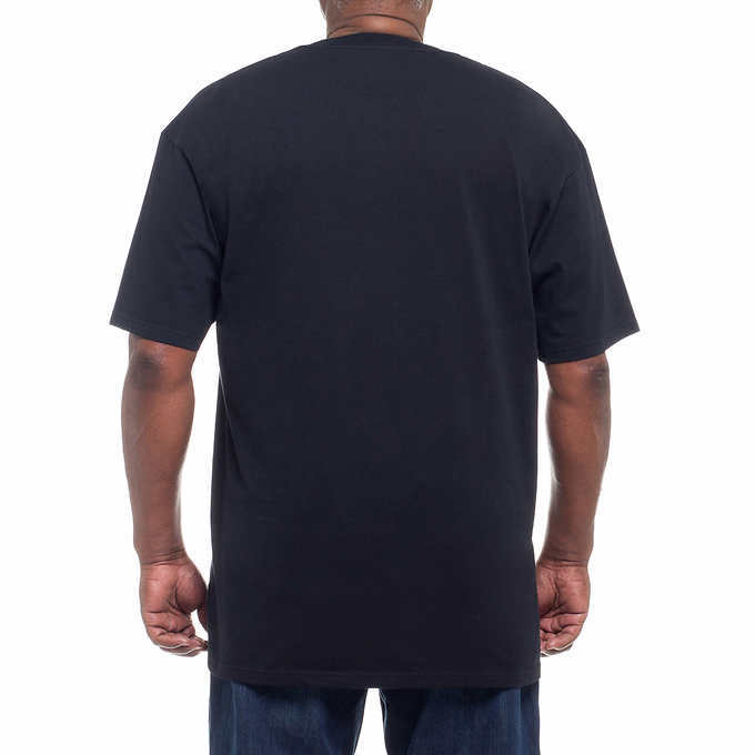Kirkland Men's 6-pack Black 100% Cotton Crew Neck T-shirt FREE SHIPPING! gallery